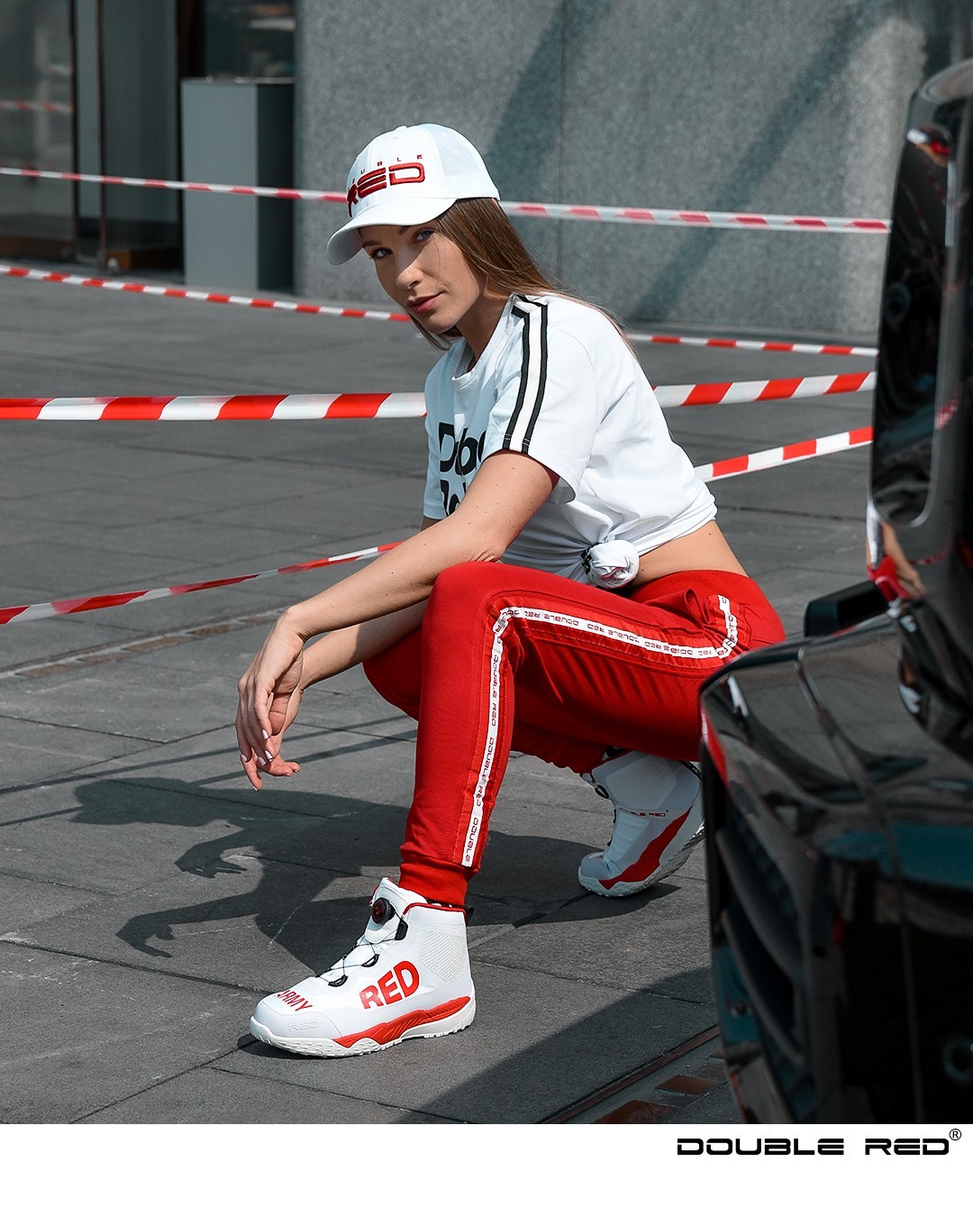Tracksuit Bottoms EMINENCE All Logo Red