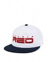 STREETHERO DOUBLE RED Snapback 3D Embroidery Dark Blue/White