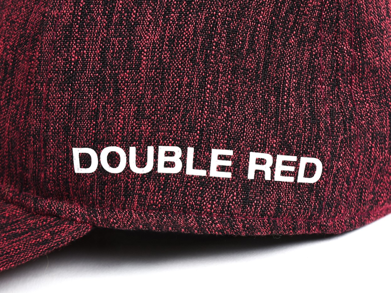 Shadows DOUBLE RED Melange Stretch Fit 3D Logo Cap Bordeaux